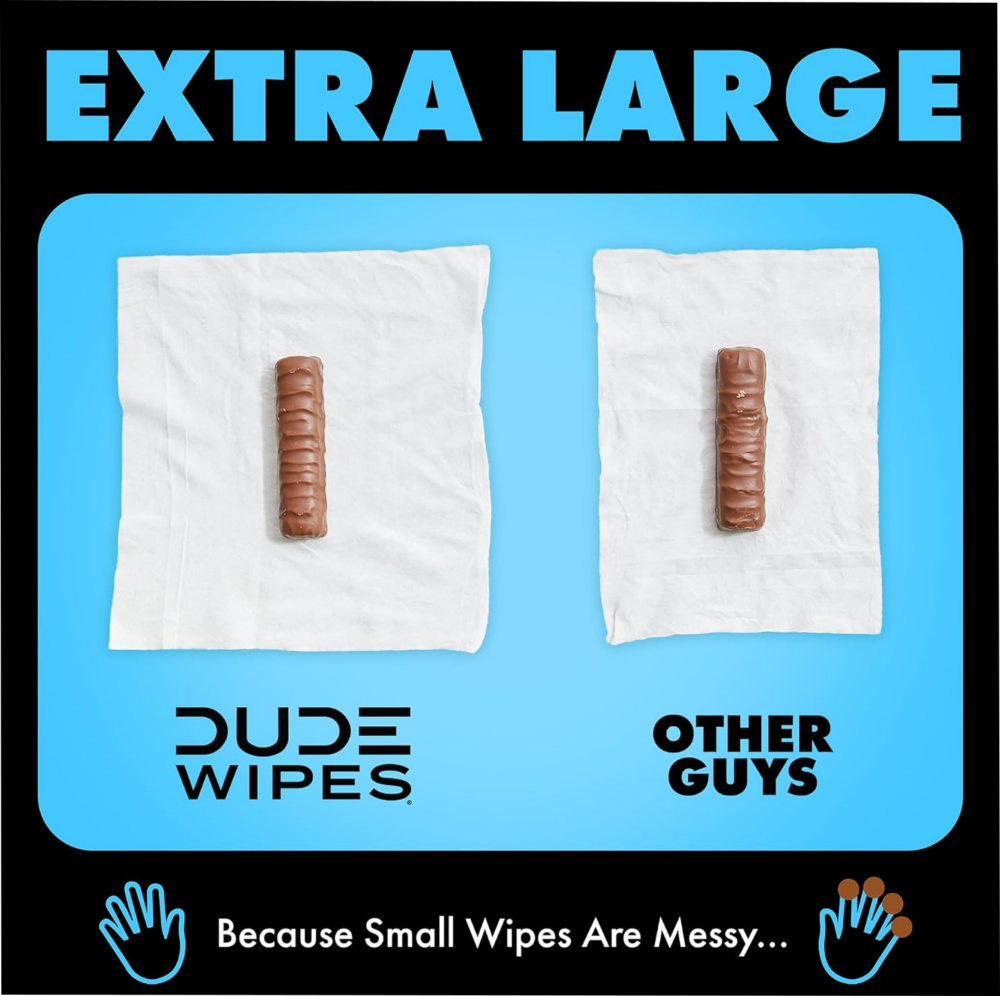 DUDE Wipes - Flushable Wipes 3 Pack (144 Wipes) - Image 2