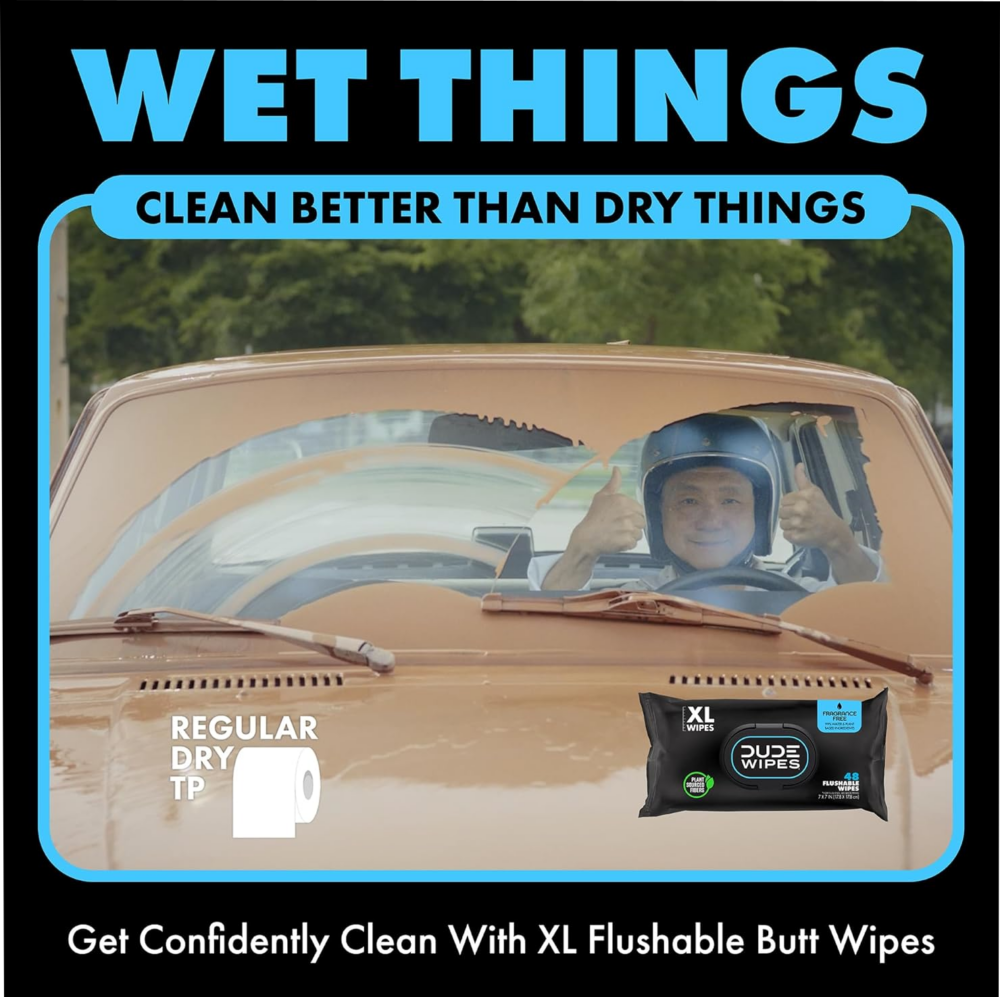 DUDE Wipes - Flushable Wipes 3 Pack (144 Wipes) - Image 4