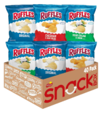 Ruffles Potato Chips Variety Pack, 40 Count